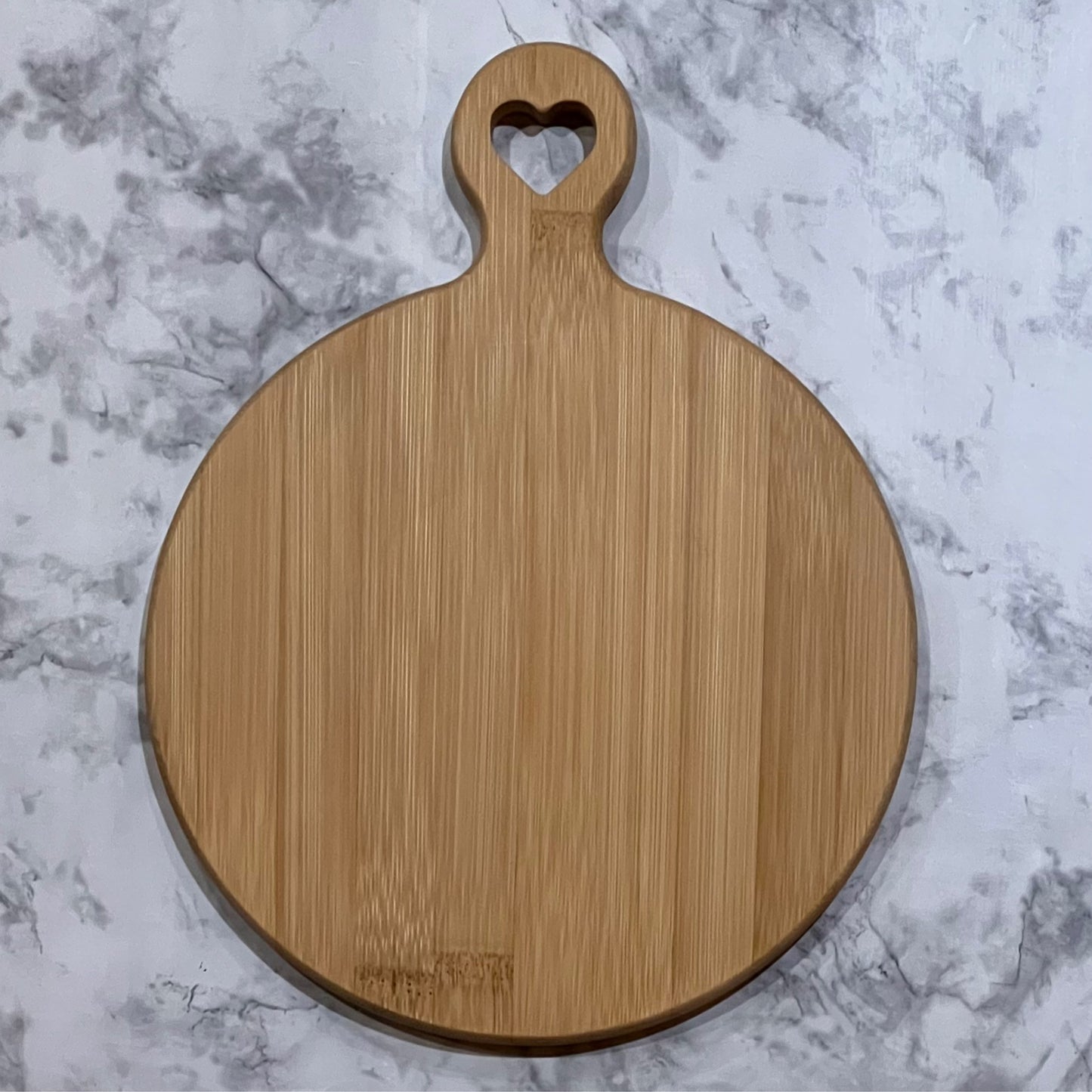 Round Bamboo Paddle w/ Heart in Handle
